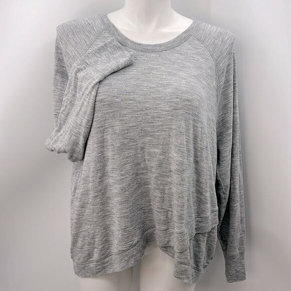 Athleta heather gray long sleeve sweatshirt size 2X - Picture 1 of 5